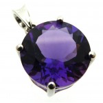 Siberian Amethyst Quartz Sterling Silver Pendant 04